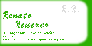 renato neuerer business card